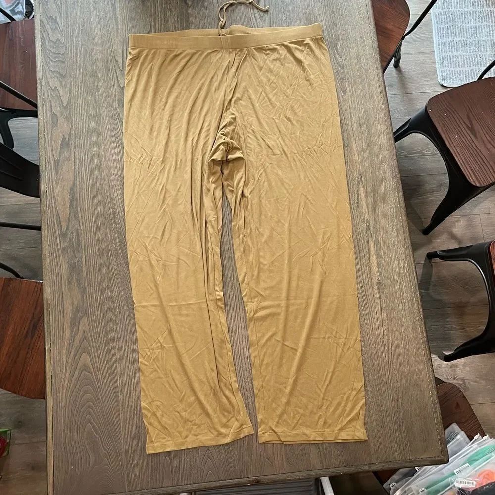 NWT Skims Soft Lounge Sleep Pant Gold Size 4X